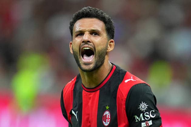 AC Milan™s Goncalo Ramos celebrates after scoring 1-0 during the Serie A soccer match between Ac Milan and Venezia at the San Siro Stadium in Milan, north Italy - Friday August 28 , 2026. - Soccer  Copyright: xSpada LaPressex