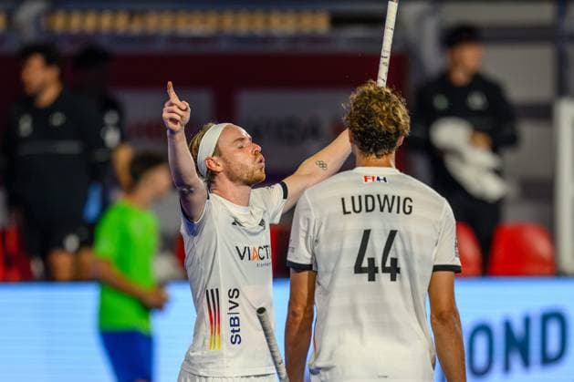 Wavre, 28-08-2026, Belfius Hockey Arena, FIH Hockey World Cup 2026 Men, 2026. Christopher Rühr celebrating the victory of the game Germany - Argentina (men). Germany - Argentina (men)  x206153478x Copyright: