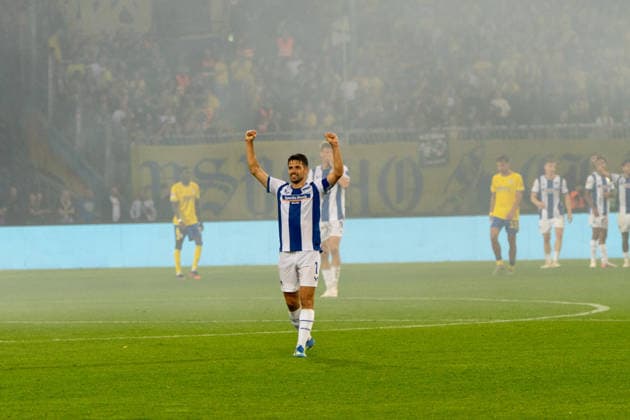 Josip Brekalo (Hertha BSC, 7) 28.08.2026, Eintracht Braunschweig vs Hertha BSC, Fussball, 2. Bundesliga, Eintracht Stadion, Braunschweig DFL regulations prohibit any use of photographs as image sequences and or quasi-video. *** Josip Brekalo, Hertha BSC, August 28, 2026, Eintracht Braunschweig vs. Hertha BSC, Soccer, 2. Bundesliga, Eintracht Stadium, Braunschweig. DFL regulations prohibit any use of photographs as image sequences and or quasi-video. Copyright: HMBxMedia xFinnxWeidmann