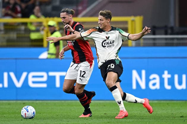 Db Milano 28 08 2026 - campionato di calcio serie A Milan-Venezia foto Daniele Buffa Image nella foto: Adrien Rabiot-Lion Lauberbach 