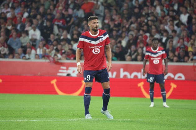 FOOTBALL : LOSC Lille vs PSG Paris Saint-Germain - Ligue 1 J2 - 28 08 2026 Olivier GIROUD (LOSC Lille) lors du match LOSC Lille vs PSG Paris Saint-Germain , Ligue 1 J2, Decathlon Arena stade Pierre Mauroy, le 28 aoÃ»t 2026 - photo Laurent Sanson PsnewZ  Copyright: xLaurentxSANSONx xPsnewZx