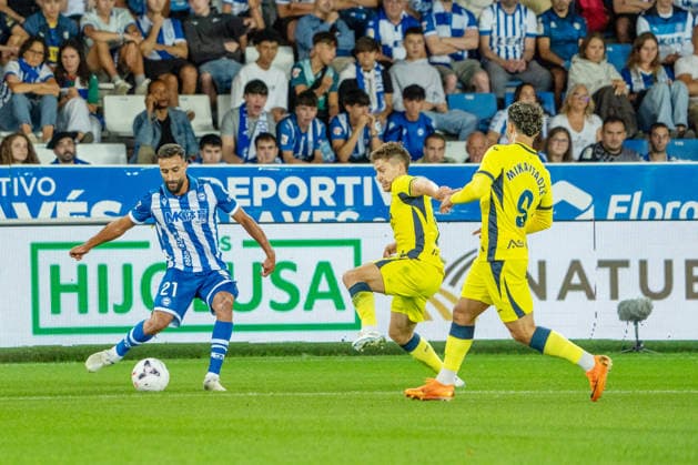 ESP: LaLiga EA Sports Deportivo Alaves v Villarreal CF Abde Rebbach of Alaves during LaLiga EA Sports between Deportivo Alaves v Villarreal CF played at Mendizorroza Stadium in Vitoria Gasteiz on August 28, 2026 in Spain VITORIA Spain Futbol Copyright: xMiguelxGarciax xAgenciaxLOFx