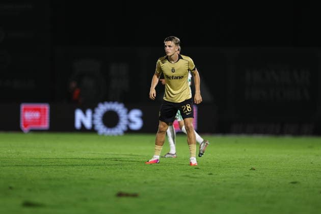 August 28, 2026, Vila Do Conde, Porto, Portugal: Vila do Conde, PORTUGAL - AUGUST 28: Jesse Derry of Sporting CP in action during the Liga Portugal Betclic 2026 27 match between Rio Ave and Sporting CP at Estadio dos arcos, on August 28, 2026 in Vila do Conde, Portugal. Vila Do Conde Portugal - ZUMAe141 20260828_zsp_e141_083 Copyright: xLuisxEirasx
