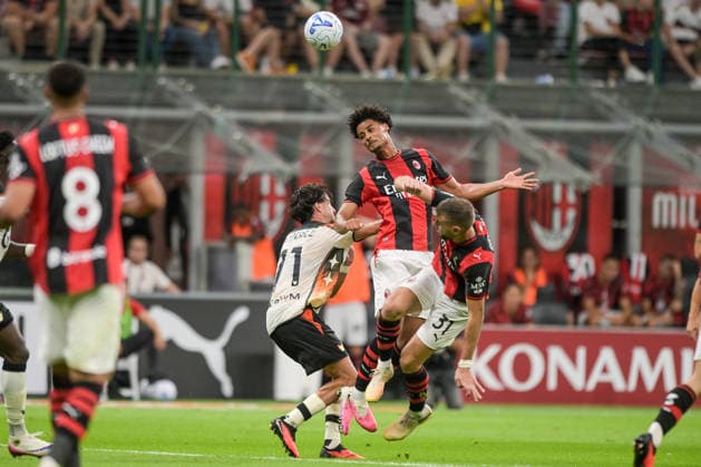 AC Milan v Venezia FC - Serie A 2026 27 Koni De Winter of AC Milan is in action during the Serie A Enilive 2026 27 match between AC Milan and Venezia FC at San Siro Stadium in Milan, Italy, on August 28, 2026. Milano Italy  Copyright: xAndreaxxAmatox originalFilename:amato-notitle260828_nps6x.jpg
