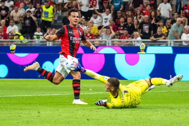 AC Milan V Venezia FC - Serie A 2026 27 Ardon Jashari scores during the Serie A match between AC Milan and Venezia FC at Stadio Giuseppe Meazza in Milan, Italy, on August 28, 2026. Milan Italy  Copyright: xFedericoxManonix originalFilename:manoni-acmilanv260828_npGG0.jpg