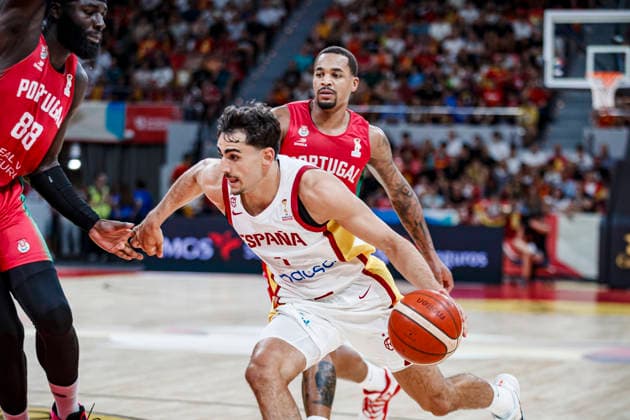ESP: Spain - Portugal second Qualifying Window for the Qatar 2027 World Cup Alvaro Cardenas of Spain during second qualifying phase for the 2027 World Cup Window between Spain v Portugal played at Principe Felipe stadium, Zaragoza on August 28, 2026 in Spain Zaragoza Spain Baloncesto Copyright: xAgenciaxLOFx
