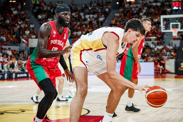 ESP: Spain - Portugal second Qualifying Window for the Qatar 2027 World Cup Aday Mara of Spain during second qualifying phase for the 2027 World Cup Window between Spain v Portugal played at Principe Felipe stadium, Zaragoza on August 28, 2026 in Spain Zaragoza Spain Baloncesto Copyright: xAgenciaxLOFx