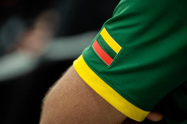 Turkiye vs Lithuania Fiba Basketball 2027 World Cup European Qualifiers Lithuanian technical team member s jersey detail during the Fiba Basketball 2027 World Cup European Qualifiers Group J match between Turkiye and Lithuania at Turkcell Basketball Gelistirme Merkezi on August 28, 2026 in Istanbul, Turkey Istanbul Istanbul Turkey Copyright: xBurakxBasturkx