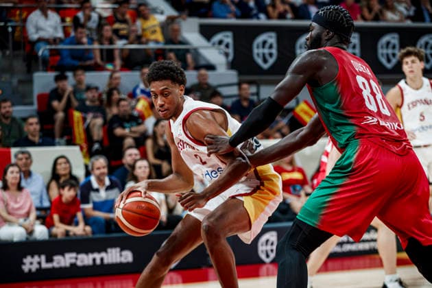 ESP: Spain - Portugal second Qualifying Window for the Qatar 2027 World Cup Baba Miller of Spain during second qualifying phase for the 2027 World Cup Window between Spain v Portugal played at Principe Felipe stadium, Zaragoza on August 28, 2026 in Spain Zaragoza Spain Baloncesto Copyright: xAgenciaxLOFx