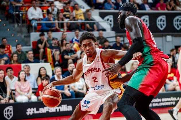 ESP: Spain - Portugal second Qualifying Window for the Qatar 2027 World Cup Baba Miller of Spain during second qualifying phase for the 2027 World Cup Window between Spain v Portugal played at Principe Felipe stadium, Zaragoza on August 28, 2026 in Spain Zaragoza Spain Baloncesto Copyright: xAgenciaxLOFx