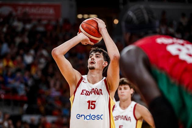 ESP: Spain - Portugal second Qualifying Window for the Qatar 2027 World Cup Aday Mara of Spain during second qualifying phase for the 2027 World Cup Window between Spain v Portugal played at Principe Felipe stadium, Zaragoza on August 28, 2026 in Spain Zaragoza Spain Baloncesto Copyright: xAgenciaxLOFx