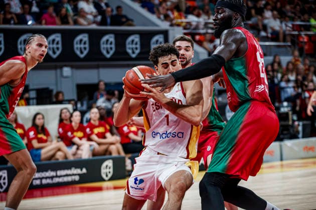 ESP: Spain - Portugal second Qualifying Window for the Qatar 2027 World Cup Alvaro Cardenas of Spain during second qualifying phase for the 2027 World Cup Window between Spain v Portugal played at Principe Felipe stadium, Zaragoza on August 28, 2026 in Spain Zaragoza Spain Baloncesto Copyright: xAgenciaxLOFx