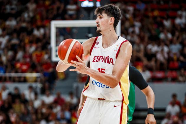 ESP: Spain - Portugal second Qualifying Window for the Qatar 2027 World Cup Aday Mara of Spain during second qualifying phase for the 2027 World Cup Window between Spain v Portugal played at Principe Felipe stadium, Zaragoza on August 28, 2026 in Spain Zaragoza Spain Baloncesto Copyright: xAgenciaxLOFx