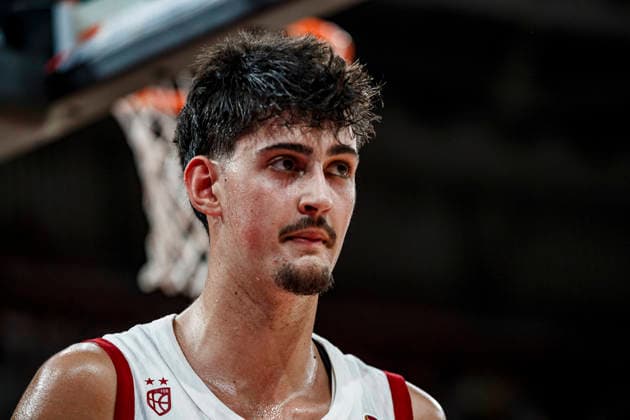 ESP: Spain - Portugal second Qualifying Window for the Qatar 2027 World Cup Aday Mara of Spain during second qualifying phase for the 2027 World Cup Window between Spain v Portugal played at Principe Felipe stadium, Zaragoza on August 28, 2026 in Spain Zaragoza Spain Baloncesto Copyright: xAgenciaxLOFx