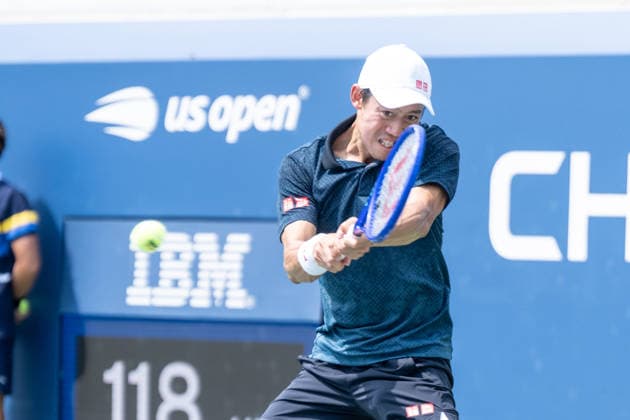 US Open qualifying final round NEW YORK, USA - AUGUST 28: Kei Nishikori returns ball during a men s qualifying singles match final round of the 2026 US Open Championship at USTA Billie Jean King National Tennis Center on August 28, 2026 in Flushing, NY. Kei Nishikori lost in straight sets. Lev Radin Anadolu New York United States. Editorial use only. Please get in touch for any other usage.  Copyright: x2026xAnadoluxLevxRadinx