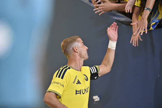 Saudi Arabia Pro League: Al-Nassr v Al-Taawon RIYADH, SAUDI ARABIA - AUGUST 28: Cristiano Ronaldo of Al-Nassr warms up prior the Saudi Arabia Pro League match between Al-Nassr and Al-Taawon at King Saud University Stadium in Riyadh, Saudi Arabia on August 28, 2026. Mohammed Saad Anadolu Riyadh Saudi Arabia. Editorial use only. Please get in touch for any other usage.  Copyright: x2026xAnadoluxMohammedxSaadx