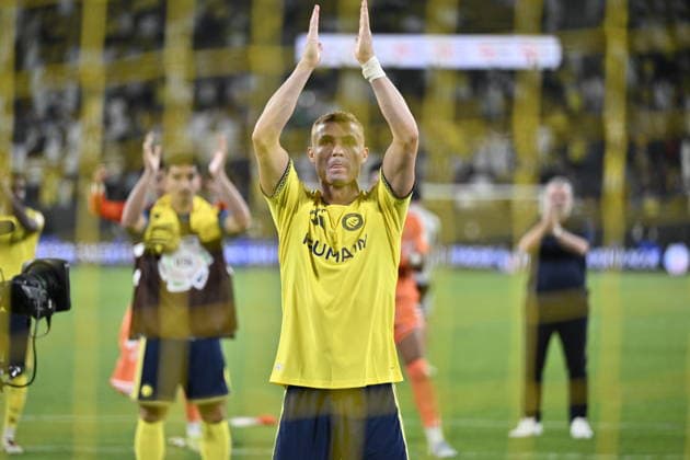 Saudi Arabia Pro League: Al-Nassr v Al-Taawon RIYADH, SAUDI ARABIA - AUGUST 28: Cristiano Ronaldo of Al-Nassr celebrates after scoring a goal during the Saudi Arabia Pro League match between Al-Nassr and Al-Taawon at King Saud University Stadium in Riyadh, Saudi Arabia on August 28, 2026. Mohammed Saad Anadolu Riyadh Saudi Arabia. Editorial use only. Please get in touch for any other usage.  Copyright: x2026xAnadoluxMohammedxSaadx