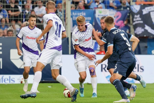28.08.2026, xgrfx, Fussball 2.Bundesliga, VfL Bochum - VfL Osnabrück v.l. Fridolin Wagner (VfL Osnabrück) (DFL DFB REGULATIONS PROHIBIT ANY USE OF PHOTOGRAPHS as IMAGE SEQUENCES and or QUASI-VIDEO) Bochum *** August 28, 2026, xgrfx, Soccer 2. Bundesliga, VfL Bochum vs. VfL Osnabrück, photo by Fridolin Wagner, VfL Osnabrück, DFL, DFB. REGULATIONS PROHIBIT ANY USE OF PHOTOGRAPHS AS IMAGE SEQUENCES AND OR QUASI-VIDEO, Bochum