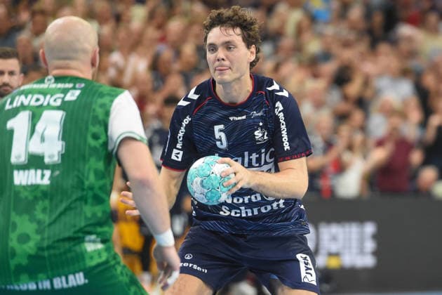 Handball I Herren I Saison 2026-2027 I Bundesliga I 1. Spieltag I SG Flensburg-Handewitt - ThSV Eisenach I 28.08.2026 Niclas Kirkelökke (5, SG Flensburg-Handewitt) Copyright: xLobeca JanxKirschnerx