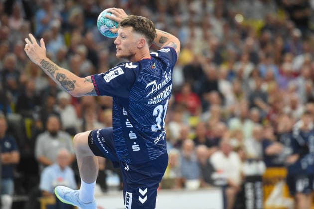 Handball I Herren I Saison 2026-2027 I Bundesliga I 1. Spieltag I SG Flensburg-Handewitt - ThSV Eisenach I 28.08.2026 Emil Jakobsen (31, SG Flensburg-Handewitt) Copyright: xLobeca JanxKirschnerx