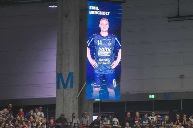 Handball I Herren I Saison 2026-2027 I Bundesliga I 1. Spieltag I SG Flensburg-Handewitt - ThSV Eisenach I 28.08.2026 Emil Bergholt (14, SG Flensburg-Handewitt) Copyright: xLobeca JanxKirschnerx
