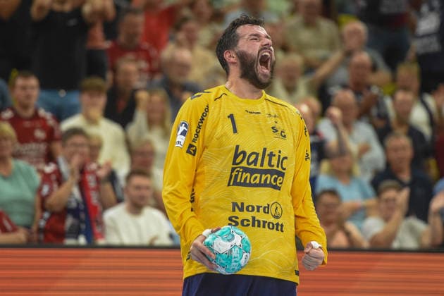 Handball I Herren I Saison 2026-2027 I Bundesliga I 1. Spieltag I SG Flensburg-Handewitt - ThSV Eisenach I 28.08.2026 Benjamin Buric (1, SG Flensburg-Handewitt) Copyright: xLobeca JanxKirschnerx