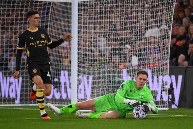 Crystal Palace v Manchester City Premier League Dean Henderson of Crystal Palace makes a save during the Premier League match at Selhurst Park, London 28 08 2026 UK Newspapers OUT Copyright: xMalcolmxFellx FIL-23847-0061