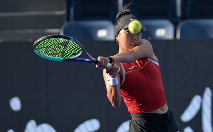 Monterrey Open tennis tournament Ann Li of the USA in action against Diane Parry of France during a match at the Monterrey Open tennis tournament Monterrey, Mexico, 28 August 2026. Monterrey Mexico  Copyright: xMiguelxSierrax