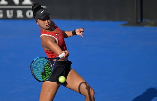 Monterrey Open tennis tournament Ann Li of the USA in action against Diane Parry of France during a match at the Monterrey Open tennis tournament Monterrey, Mexico, 28 August 2026. Monterrey Mexico  Copyright: xMiguelxSierrax