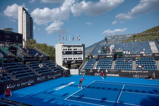 Monterrey Open tennis tournament Ann Li of the USA in action against Diane Parry of France during a match at the Monterrey Open tennis tournament Monterrey, Mexico 28 August 2026. Monterrey Mexico  Copyright: xMiguelxSierrax