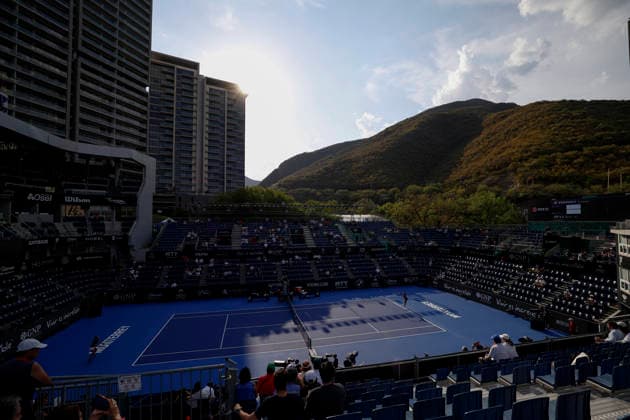 August 28, 2026, Monterrey, Nuevo Leon, Mexico: General view of GNP Stadium during the semifinal match between Ann Li (USA) and Diane Parry (FRA) at Club Sonoma in Monterrey, Nuevo Leon. Monterrey Mexico - ZUMAo125 20260828_zip_o125_014 Copyright: xAntonioxOjedax