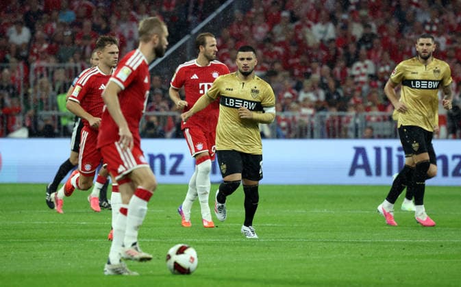 28.08.26 FC Bayern München - VfB Stuttgart Deutschland, München, 28.08.2026, Fussball, Bundesliga, Saison 2026 2027, FC Bayern München - VfB Stuttgart: Deniz Undav (VfB Stuttgart). *** August 28, 2026 FC Bayern Munich vs. VfB Stuttgart Germany, Munich, August 28, 2026, Soccer, Bundesliga, 2026–2027 Season, FC Bayern Munich vs. VfB Stuttgart, Deniz Undav, VfB Stuttgart