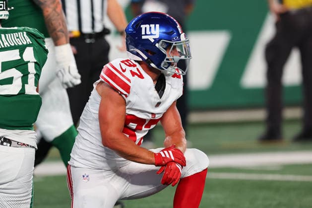 EAST RUTHERFORD, NJ - AUGUST 28: Braxton Berrios 87 of the New York Giants during the NFL, American Football Herren, USA Pre-season game against the New York Jets on August 28, 2026 at MetLife Stadium in East Rutherford, New Jersey. (Photo by Rich Graessle Icon Sportswire) NFL: AUG 28 Giants at Jets EDITORIAL USE ONLY Icon26082831212
