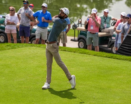 August 28, 2026, Atlanta, Georgia, USA: Akshay Bhatia (USA) tees off the 6th hole during the second round of the 2026 TOUR Championship at East Lake Golf Club. Atlanta USA - ZUMAw109 20260828_fap_w109_029 Copyright: xDebbyxWongx