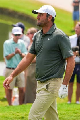 August 28, 2026, Atlanta, Georgia, USA: Scottie Scheffler (USA) walks off the 6th tee during the second round of the 2026 TOUR Championship at East Lake Golf Club. Atlanta USA - ZUMAw109 20260828_fap_w109_047 Copyright: xDebbyxWongx
