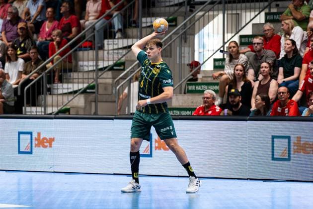 Hamm, Deutschland 28. August 2026: 2. HBL - 2026 2027 - Sp. 1 - ASV Hamm-Westfalen gegen VfL Eintracht Hagen Im Bild: Lars Genz (Hagen) WESTPRESS Arena Nordrhein Westfalen Copyright: xFotostandx xKruczynskix