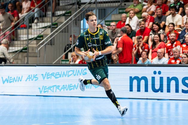 Hamm, Deutschland 28. August 2026: 2. HBL - 2026 2027 - Sp. 1 - ASV Hamm-Westfalen gegen VfL Eintracht Hagen Im Bild: Lars Genz (Hagen) WESTPRESS Arena Nordrhein Westfalen Copyright: xFotostandx xKruczynskix