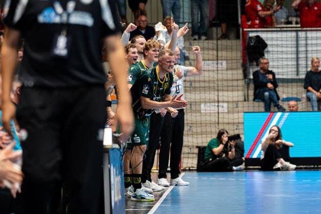 Hamm, Deutschland 28. August 2026: 2. HBL - 2026 2027 - Sp. 1 - ASV Hamm-Westfalen gegen VfL Eintracht Hagen Im Bild: Jan von Boenigk (Hagen) jubelt WESTPRESS Arena Nordrhein Westfalen Copyright: xFotostandx xKruczynskix