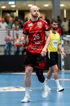 Hamm, Deutschland 28. August 2026: 2. HBL - 2026 2027 - Sp. 1 - ASV Hamm-Westfalen gegen VfL Eintracht Hagen Im Bild: Lucas Firnhaber (ASV) WESTPRESS Arena Nordrhein Westfalen Copyright: xFotostandx xKruczynskix