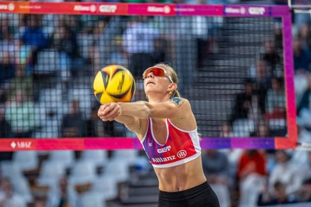 RECORD DATE NOT STATED German Beach Championship - Deutsche Beachvolleyball Meisterschaft Dortmund, Germany 28.08.2026 DORTMUND, GERMANY - AUGUST 28: Clara Dreßen (Player 2, VCO Münster) during the German Beach Championship - Deutsche Beachvolleyball Meisterschaft at Dortmund on August 28, 2026 in Dortmund, Germany. Copyright: xBEAUTIFULxSPORTS PeterxWeberx