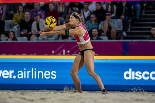 RECORD DATE NOT STATED German Beach Championship - Deutsche Beachvolleyball Meisterschaft Dortmund, Germany 28.08.2026 DORTMUND, GERMANY - AUGUST 28: Kim van de Velde (Player 2, Blaubären TSV Flacht) during the German Beach Championship - Deutsche Beachvolleyball Meisterschaft at Dortmund on August 28, 2026 in Dortmund, Germany. Copyright: xBEAUTIFULxSPORTS PeterxWeberx