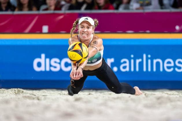 RECORD DATE NOT STATED German Beach Championship - Deutsche Beachvolleyball Meisterschaft Dortmund, Germany 28.08.2026 DORTMUND, GERMANY - AUGUST 28: Melanie Paul (Player 2, Eintracht Spontent) during the German Beach Championship - Deutsche Beachvolleyball Meisterschaft at Dortmund on August 28, 2026 in Dortmund, Germany. Copyright: xBEAUTIFULxSPORTS PeterxWeberx