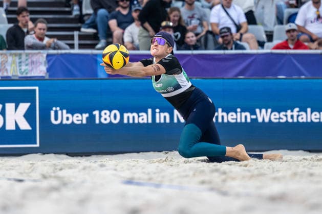 RECORD DATE NOT STATED German Beach Championship - Deutsche Beachvolleyball Meisterschaft Dortmund, Germany 28.08.2026 DORTMUND, GERMANY - AUGUST 28: Melanie Gernert (Player 2, SV Energie Cottbus) during the German Beach Championship - Deutsche Beachvolleyball Meisterschaft at Dortmund on August 28, 2026 in Dortmund, Germany. Copyright: xBEAUTIFULxSPORTS PeterxWeberx