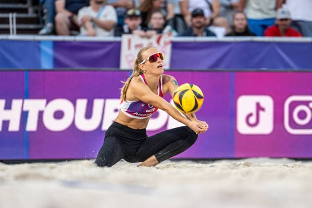 RECORD DATE NOT STATED German Beach Championship - Deutsche Beachvolleyball Meisterschaft Dortmund, Germany 28.08.2026 DORTMUND, GERMANY - AUGUST 28: Clara Dreßen (Player 2, VCO Münster) during the German Beach Championship - Deutsche Beachvolleyball Meisterschaft at Dortmund on August 28, 2026 in Dortmund, Germany. Copyright: xBEAUTIFULxSPORTS PeterxWeberx