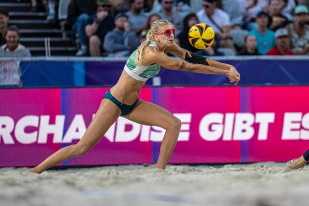 RECORD DATE NOT STATED German Beach Championship - Deutsche Beachvolleyball Meisterschaft Dortmund, Germany 28.08.2026 DORTMUND, GERMANY - AUGUST 28: Nele Barber (Player 1, SV Energie Cottbus) during the German Beach Championship - Deutsche Beachvolleyball Meisterschaft at Dortmund on August 28, 2026 in Dortmund, Germany. Copyright: xBEAUTIFULxSPORTS PeterxWeberx