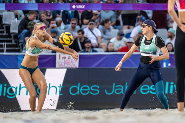 RECORD DATE NOT STATED German Beach Championship - Deutsche Beachvolleyball Meisterschaft Dortmund, Germany 28.08.2026 DORTMUND, GERMANY - AUGUST 28: Nele Barber (Player 1, SV Energie Cottbus), Melanie Gernert (Player 2, SV Energie Cottbus) during the German Beach Championship - Deutsche Beachvolleyball Meisterschaft at Dortmund on August 28, 2026 in Dortmund, Germany. Copyright: xBEAUTIFULxSPORTS PeterxWeberx