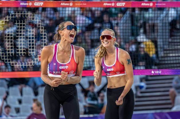 RECORD DATE NOT STATED German Beach Championship - Deutsche Beachvolleyball Meisterschaft Dortmund, Germany 28.08.2026 DORTMUND, GERMANY - AUGUST 28: Rika Dieckmann (Player 1, Eintracht Spontent Düsseldorf), Clara Dreßen (Player 2, VCO Münster) during the German Beach Championship - Deutsche Beachvolleyball Meisterschaft at Dortmund on August 28, 2026 in Dortmund, Germany. Copyright: xBEAUTIFULxSPORTS PeterxWeberx