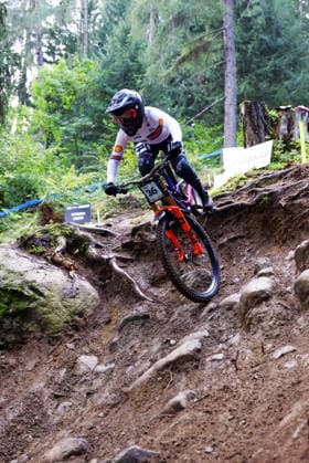 2026 UCI Mountain Bike World Championships Picture by Ed Sykes SWpix.com - 29 08 2026 - Cycling - 2026 UCI Mountain Bike World Championships - Val di Sole, Trentino, Italy - Downhill (DHI) Final - Women Junior - Illy Morrison (Great Britain) Copyright: x xSWpix.comx(t axPhotographyxHubxLtd)xEdxSykes SWpix.comx SWP-3030-20845