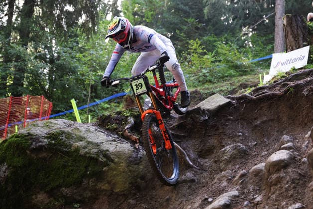 2026 UCI Mountain Bike World Championships Picture by Ed Sykes SWpix.com - 29 08 2026 - Cycling - 2026 UCI Mountain Bike World Championships - Val di Sole, Trentino, Italy - Downhill (DHI) Final - Men Junior - Boston Bryant (USA) Copyright: x xSWpix.comx(t axPhotographyxHubxLtd)xEdxSykes SWpix.comx SWP-3030-20904
