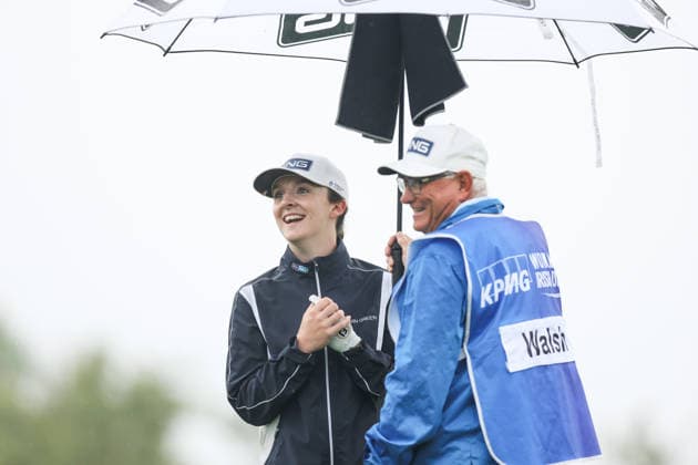 2026 KPMG Women s Irish Open, The K Club, Kildare 29 8 2026 Lauren Walsh of Ireland with her caddie Gary Du Plooy Lauren Walsh with her caddie Gary Du Plooy 29 8 2026  Copyright: xx RDR_8704